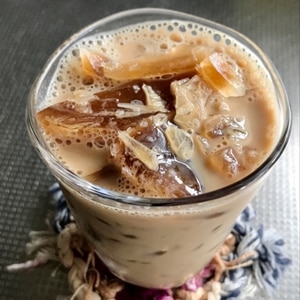 超簡単！シャリっと氷カフェオレ♡